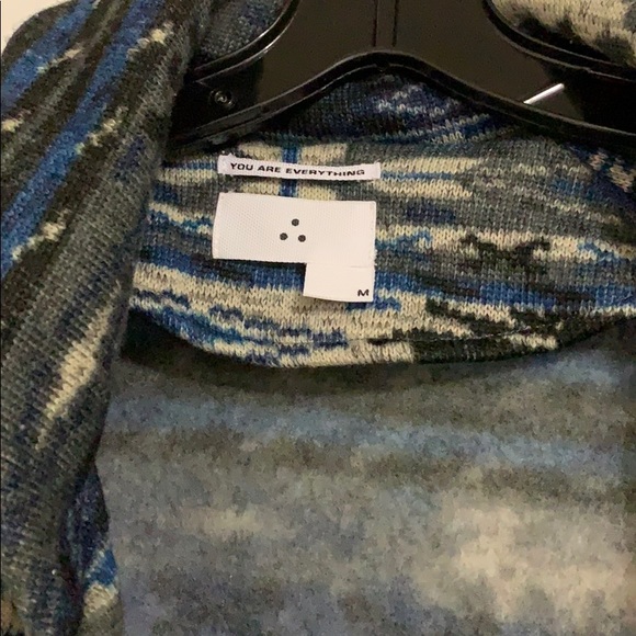 Patterned zip up men’s fleece - Picture 3 of 3